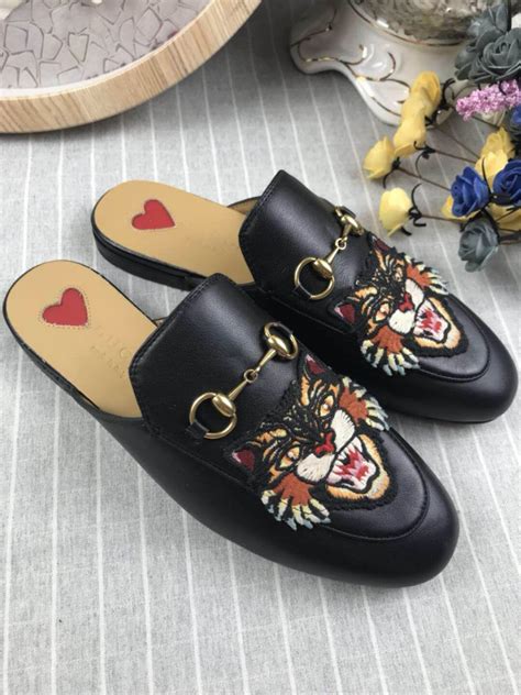 fake gucci princetown slippers